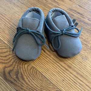 Grey size 11 baby moccasins